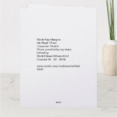 Marla Kay Mangan as Computer Ink Wash カード (裏面)