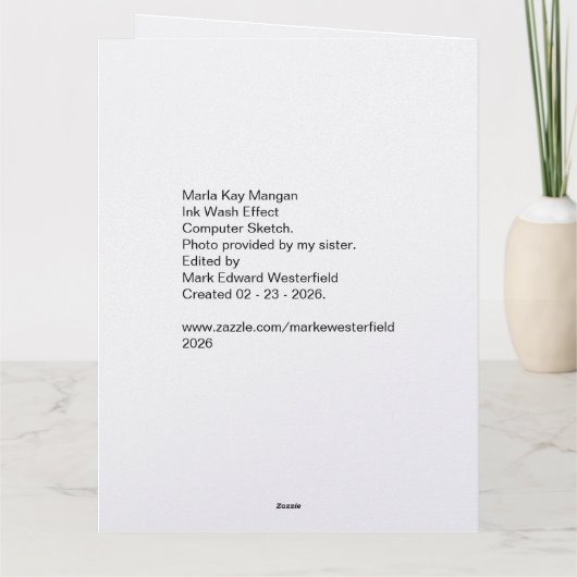 Marla Kay Mangan as Computer Ink Wash カード (裏面)