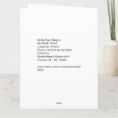 Marla Kay Mangan as Computer Ink Wash カード (裏面)