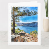 Marla's Devil's Lake Computer Watercolor Painting  カード (正面)