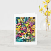 Marla's Flowers .... card カード (黄色い花)