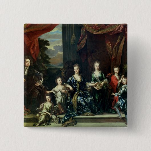 MarlboroughのジョンChurchillの第1公爵 缶バッジ (正面)