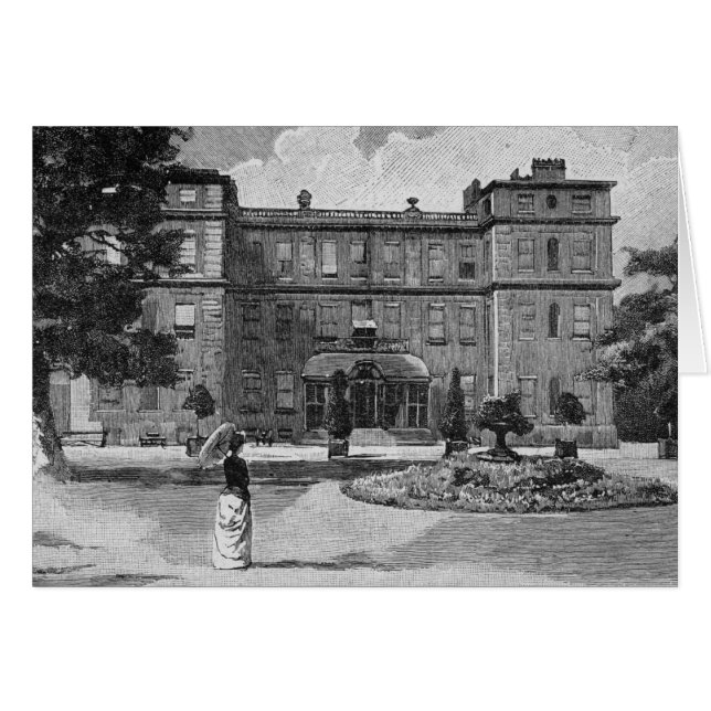 Marlboroughの家、庭から、1863年 (正面横)