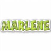 Marlene Name Kiwi Design Aufkleber Sticker シール (正面)