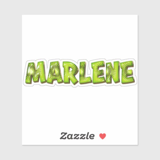 Marlene Name Kiwi Design Aufkleber Sticker シール (シート)