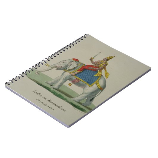 MarletとCie (色のlitho)によって刻まれるIndra ノートブック (左側)