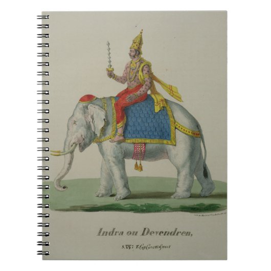 MarletとCie (色のlitho)によって刻まれるIndra ノートブック (正面)