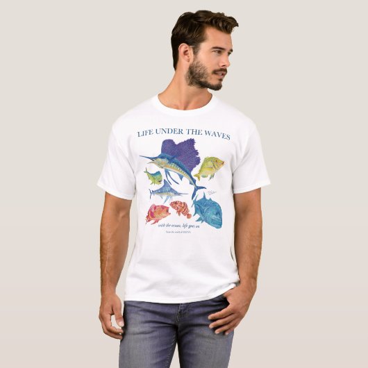 marlin and More | Ocean Life Tシャツ (正面フル)