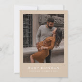 MARLOボヘモダンミアン地球トーン赤ちゃんシャワー 招待状 (裏面)