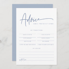 MARLOボホダスティブルーベビーアドバイスと予測 招待状