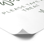 MARLOボホフォレストグリーンベビーは甘いサイン ポスター (角)