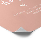 MARLOボホ赤面とベージュポップ・アートのときに彼女のポップサイン ポスター (角)