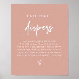 MARLOボー赤面ピンク深夜おむつゲーム ポスター