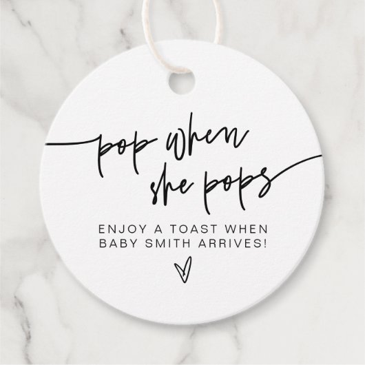 MARLOモダンはっきりしたポップ・アートのはポップをシャワー フェイバータグ (正面)