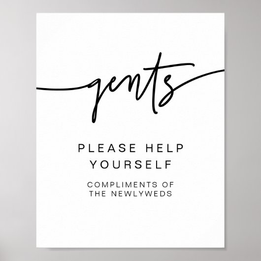 MARLO はっきりした Gentsバスルームモダントイレタリーポスター ポスター (正面)