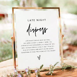 MARLO はっきりした Late Night Diapersゲーモダンムポスター ポスター