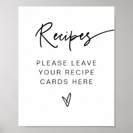 MARLO ボールドコンテンポラリーブライダルシャワーレシピ ポスター