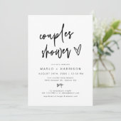 MARLO モダン ボーホー ハート カップルシャワー 招待状 (スタンド正面)