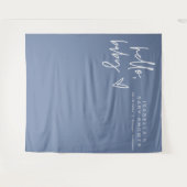 MARLO モダン Bohoハローベビーブルーベビーシャワー タペストリー (正面(横))