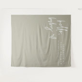 MARLO Bohoハローセージ緑ベビーシャワータペストリー タペストリー (正面(横))