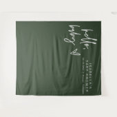 MARLO Bohoハローフォレストグリーンベビーシャワータペストリー タペストリー (正面(横))