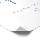 MARLO Boho Dustyブルーカード&ギフトサイン ポスター (角)