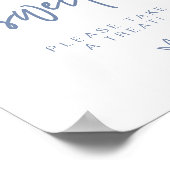 MARLO Boho Dusty Blue Love is Sweet Treat Friend ポスター (角)