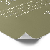 MARLO Boho Olive Greenベビーフードゲーム ポスター (角)