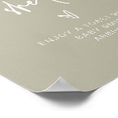 MARLO Boho Sage Green彼女のポップ・アートのポップサイン ポスター (角)