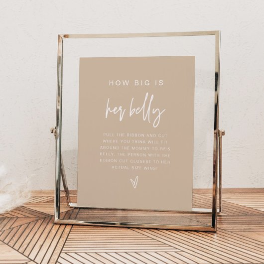 MARLO Boho Terracotta彼女の腹のゲームの大きさ ポスター