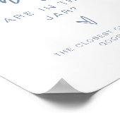 MARLO Dusty Blueキャンディーズ赤ちゃんシャワーゲームの数 ポスター (角)