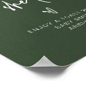 MARLO Forest Green Boho彼女のポップ・アートのポップサイン ポスター (角)