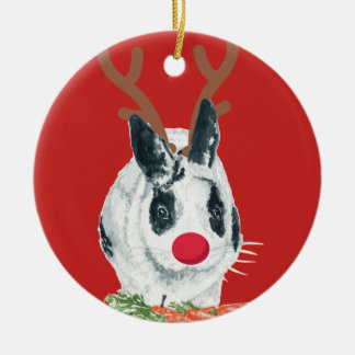 Marlon Bundoのクリスマスのルドルフのオーナメント セラミックオーナメント