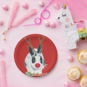 Marlon Bundoのクリスマスのルドルフの紙皿 ペーパープレート (パーティー)