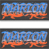 Marlon Vorname Name Graffiti Aufkleber Sticker シール (正面)