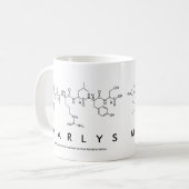Marlysペプチド名mug コーヒーマグカップ (正面左)