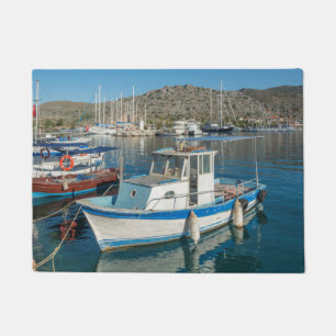 Marmaris、トルコの近くのBozburun港 ドアマット