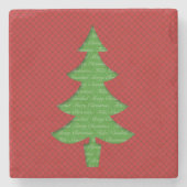 Mármol Stone Coaster - Arbol de Navidad ストーンコースター (正面)