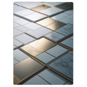 Marmor Gold Fliesen Luxus Geometrie クリップボード (裏面)
