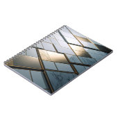 Marmor Gold Fliesen Luxus Geometrie ノートブック (左側)