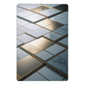 Marmor Gold Fliesen Luxus Geometrie ミニクリップボード (裏面)
