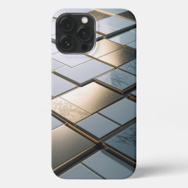Marmor Gold Fliesen Luxus Geometrie iPhone 13 Pro Maxケース