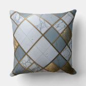 Marmor Gold Raster Luxus Geometrie クッション (裏面)