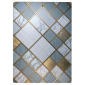 Marmor Gold Raster Luxus Geometrie クリップボード (裏面)