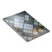 Marmor Gold Raster Luxus Geometrie ノートブック (右側)
