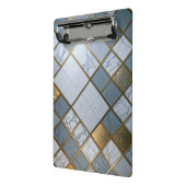 Marmor Gold Raster Luxus Geometrie ミニクリップボード (アングル2)