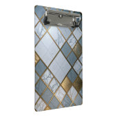 Marmor Gold Raster Luxus Geometrie ミニクリップボード (アングル)