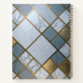 Marmor Gold Raster Luxus Geometrie Deluxe ノートブック (裏面)