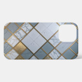Marmor Gold Raster Luxus Geometrie iPhoneケース (裏面横)