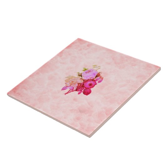 Marmor Marmo marble marbre Blumen rose Flowers タイル (側面)